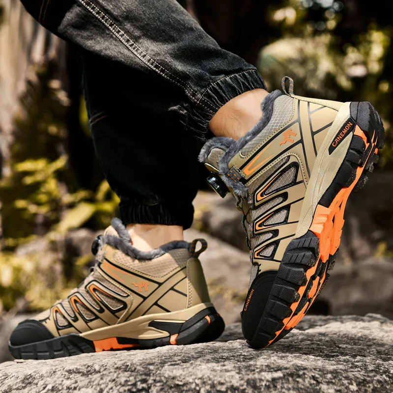 Pilot The Camel Anti-Slip And Wear-Resistant Lightweight Mid-Top Hiking Trekking Shoes Men's-16