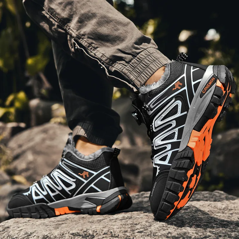 Pilot The Camel Anti-Slip And Wear-Resistant Lightweight Mid-Top Hiking Trekking Shoes Men's-4