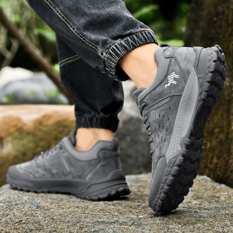 Pilot The Camel Anti-Slip And Wear-Resistant Coverage Low-Top Hiking Shoes Men's-21