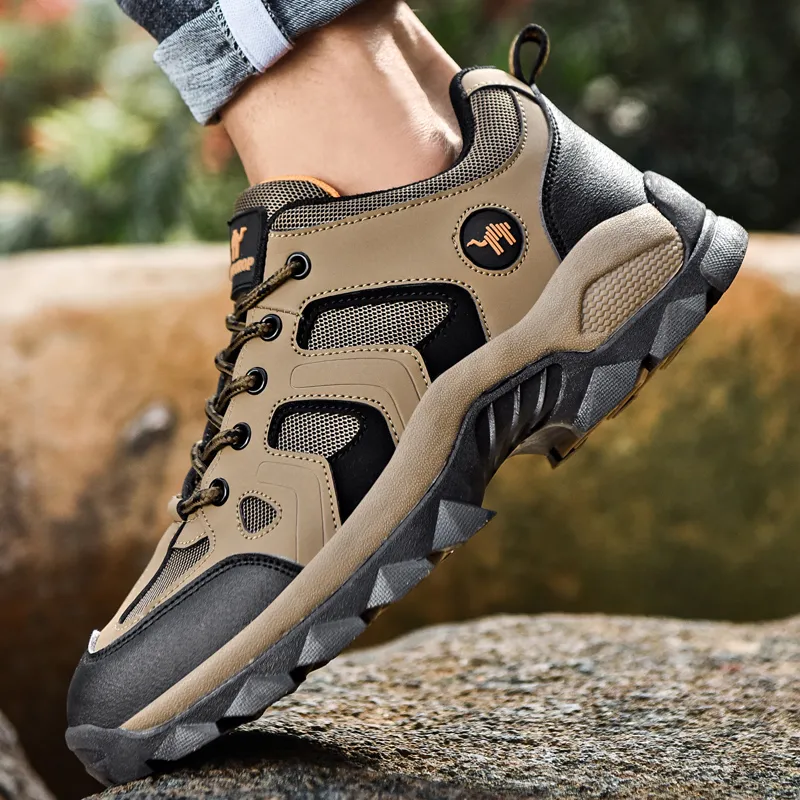 Pilot The Camel Slip Resistant, Abrasion Resistant, Waterproof Low Top Outdoor Shoes Men's-37