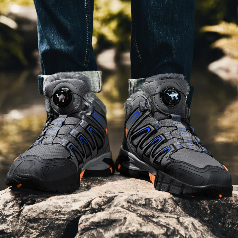 Pilot The Camel Anti-Slip And Wear-Resistant Lightweight Mid-Top Hiking Trekking Shoes Men's-12