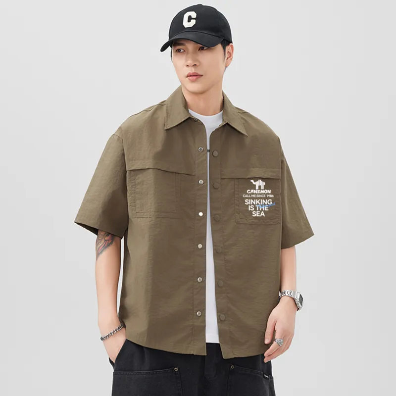 Pilot the camel Shirts Men-5
