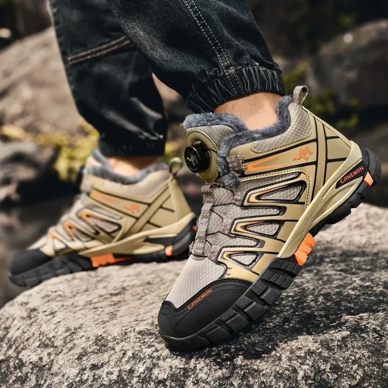 Pilot The Camel Anti-Slip And Wear-Resistant Lightweight Mid-Top Hiking Trekking Shoes Men's-17