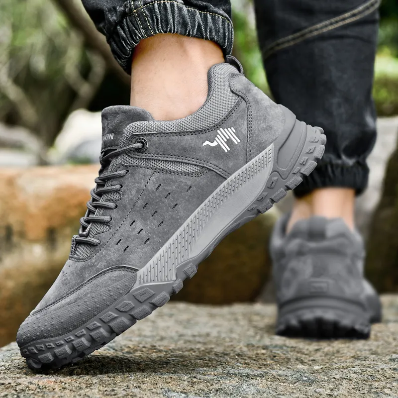 Pilot The Camel Anti-Slip And Wear-Resistant Coverage Low-Top Hiking Shoes Men's-20