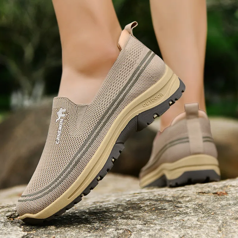 Pilot The Camel Slip Resistant And Abrasion Resistant Coverage Low Top Casual Shoes Men's-19