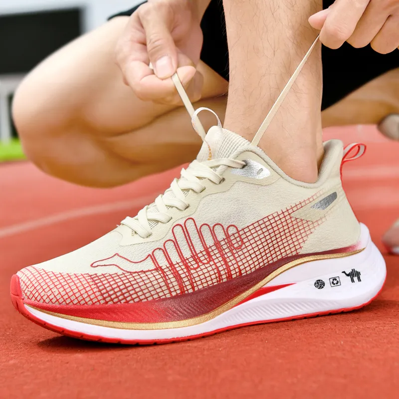 Pilot The Camel Breathable Coverage Rebound Low Top Running Shoes Men's-23