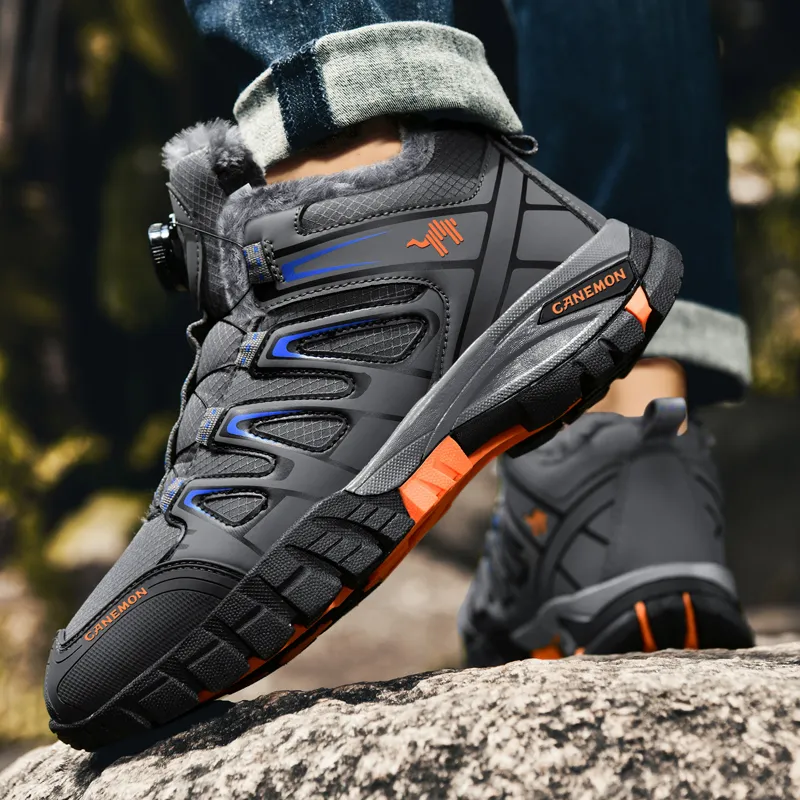 Pilot The Camel Anti-Slip And Wear-Resistant Lightweight Mid-Top Hiking Trekking Shoes Men's-11