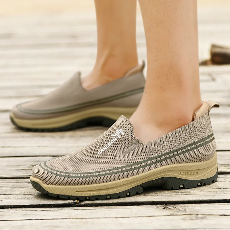 Pilot The Camel Slip Resistant And Abrasion Resistant Coverage Low Top Casual Shoes Men's-18