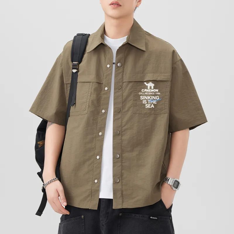 Pilot the camel Shirts Men-2