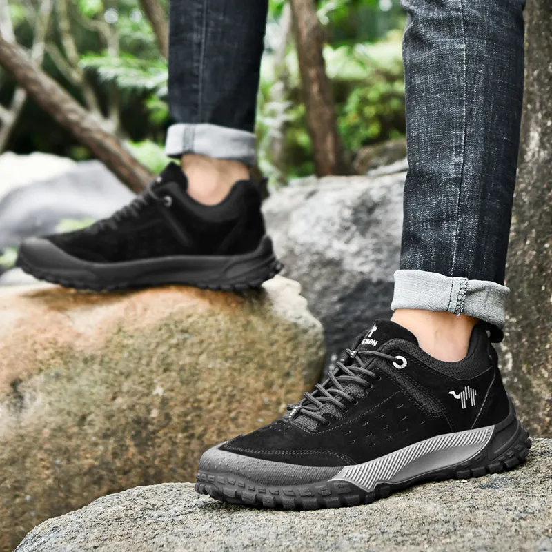 Pilot The Camel Anti-Slip And Wear-Resistant Coverage Low-Top Hiking Shoes Men's-8