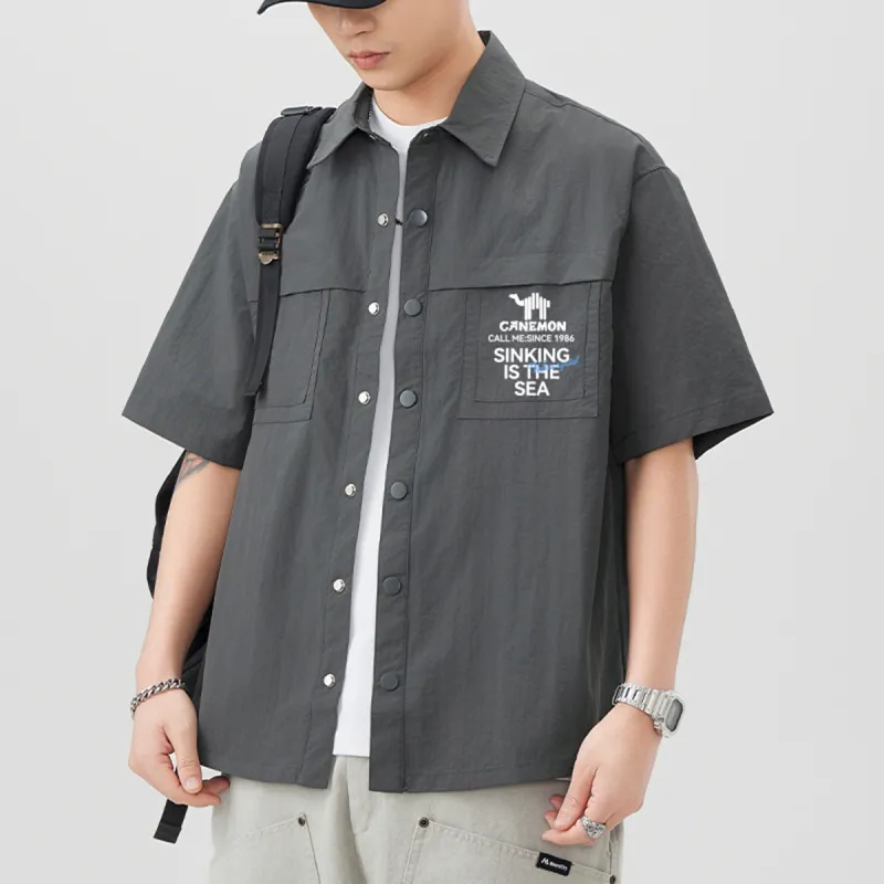 Pilot the camel Shirts Men-9