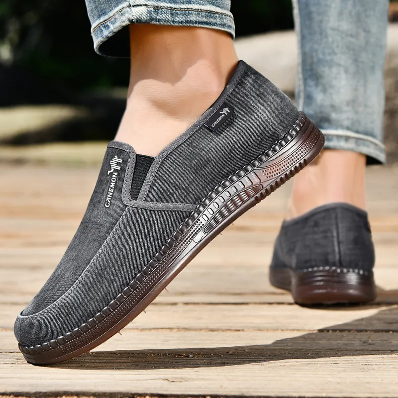 Pilot The Camel Abrasion Resistant Coverage Low Top Casual Shoes Men's Gray-3