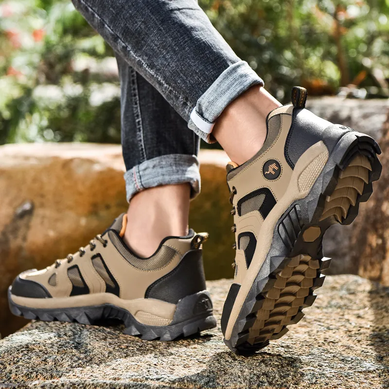 Pilot The Camel Slip Resistant, Abrasion Resistant, Waterproof Low Top Outdoor Shoes Men's-35