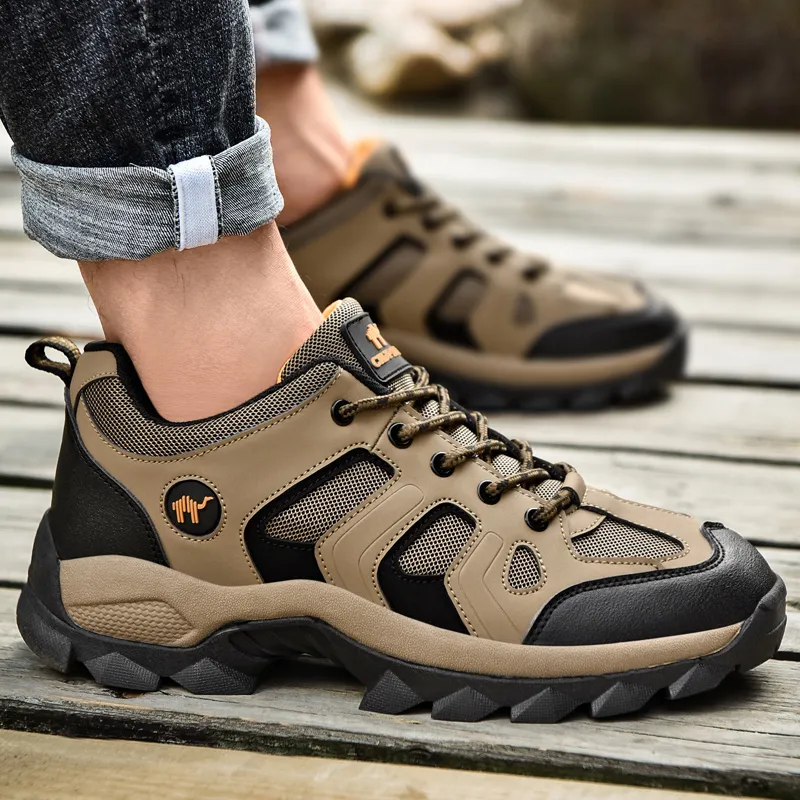 Pilot The Camel Slip Resistant, Abrasion Resistant, Waterproof Low Top Outdoor Shoes Men's-39