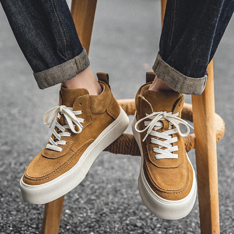 Year By Year Slip Resistant High Top Skateboard Shoes Men's-6