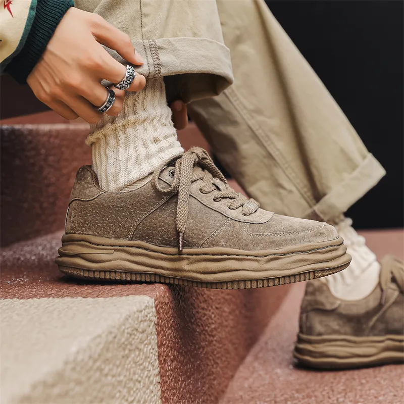 Year By Year Slip Resistant And Breathable Low Top Skateboard Shoes Men's-5