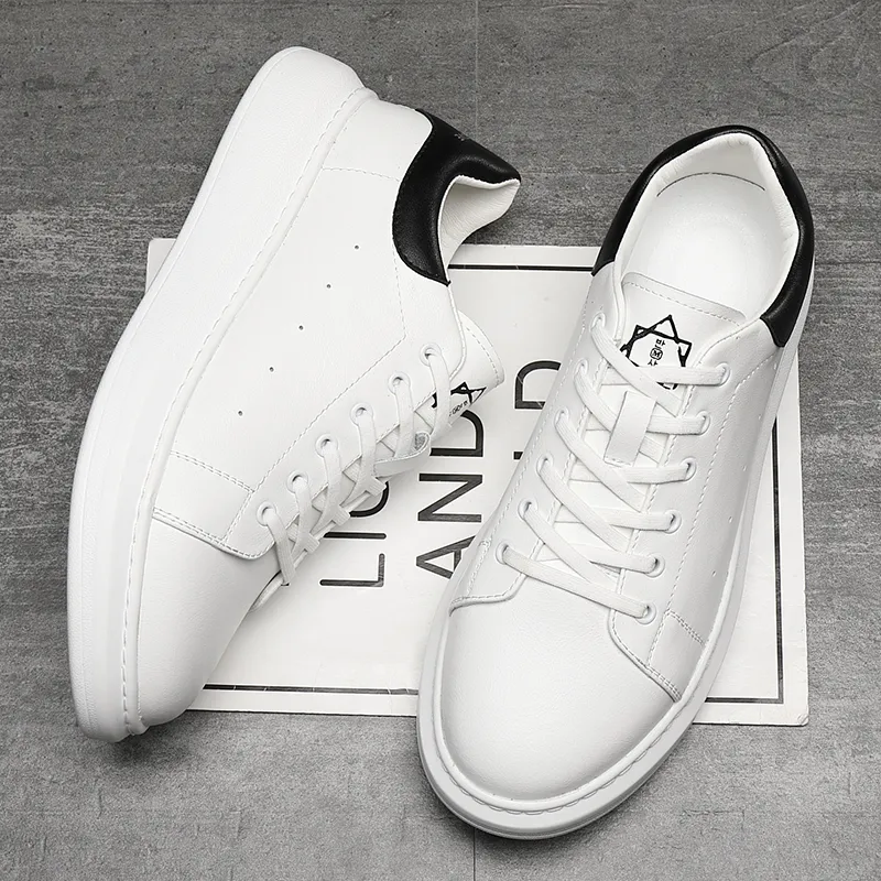 Year By Year Low Top Skateboard Shoes Men's White-5