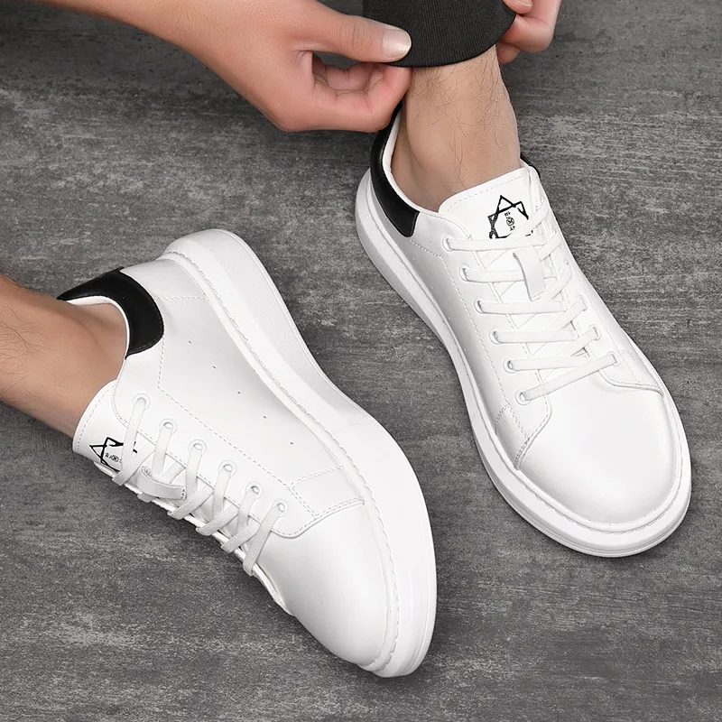 Year By Year Low Top Skateboard Shoes Men's White-11