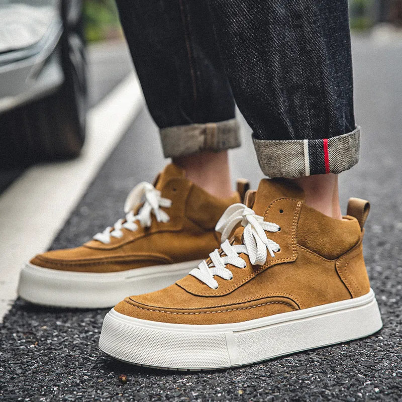 Year By Year Slip Resistant High Top Skateboard Shoes Men's-5
