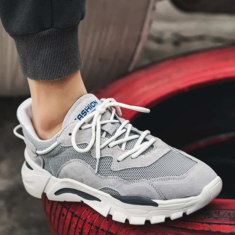 Year By Year Cushioned Slip Resistant Breathable Low Top Casual Shoes Men's-8