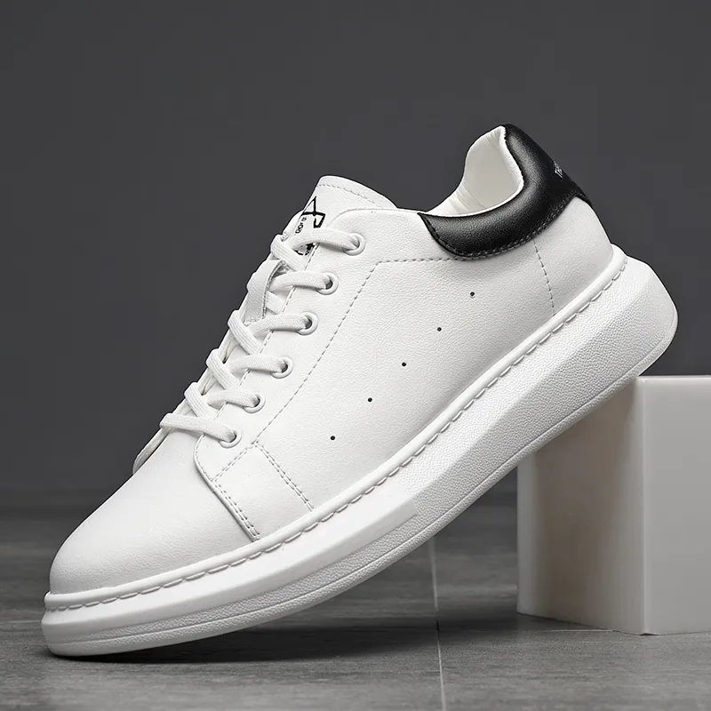 Year By Year Low Top Skateboard Shoes Men's White-1