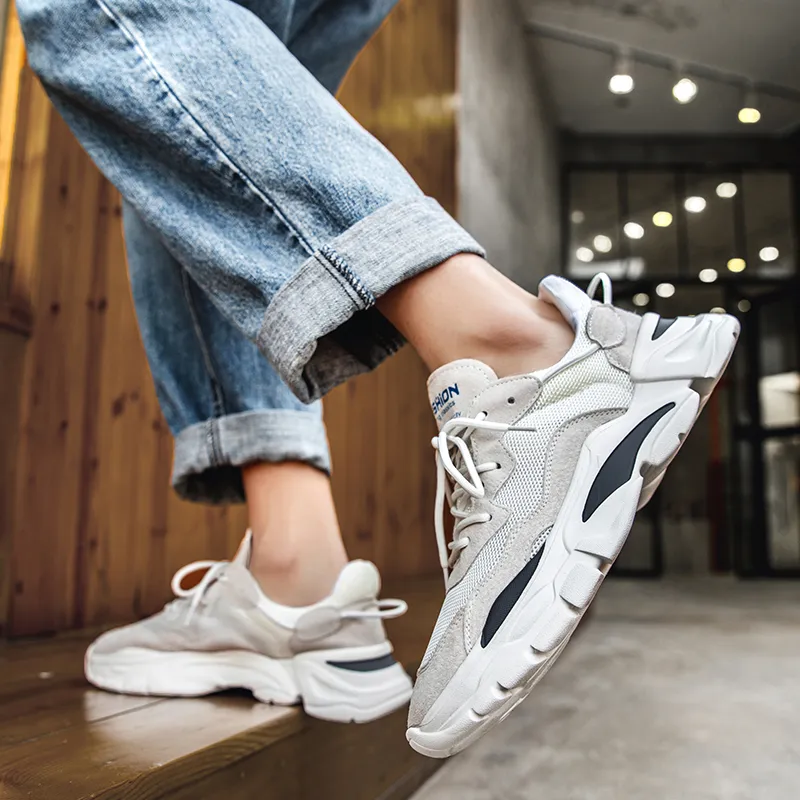 Year By Year Cushioned Slip Resistant Breathable Low Top Casual Shoes Men's-19
