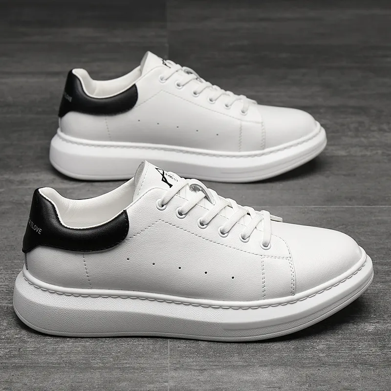 Year By Year Low Top Skateboard Shoes Men's White-6