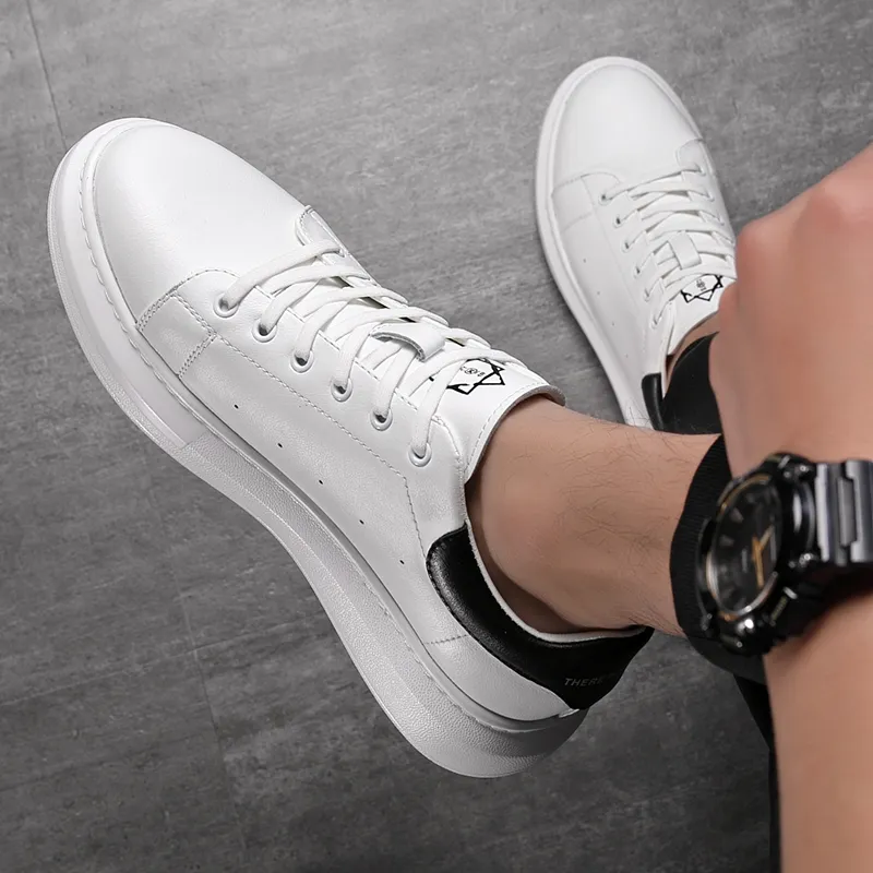 Year By Year Low Top Skateboard Shoes Men's White-12