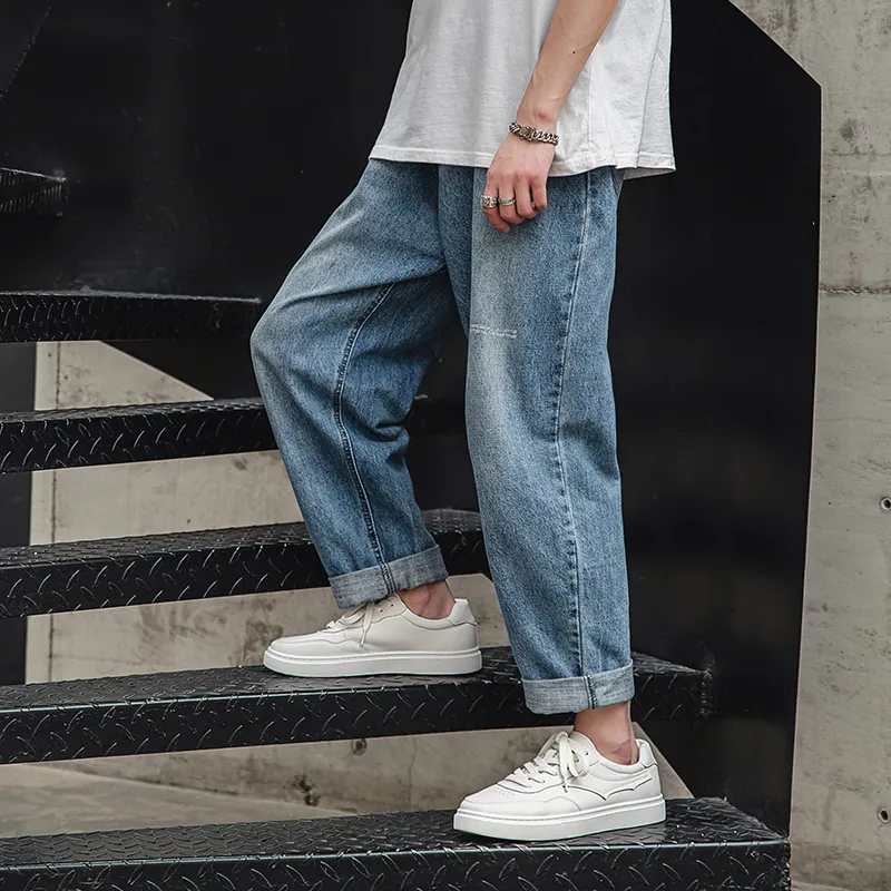 Year By Year Breathable And Wear resistant Low Top Skateboard Shoes Men's White-10