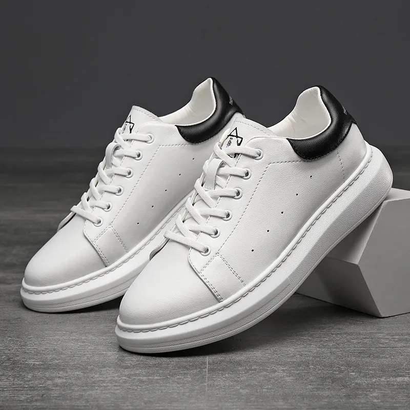 Year By Year Low Top Skateboard Shoes Men's White-7