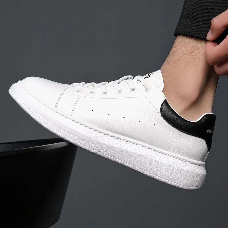 Year By Year Low Top Skateboard Shoes Men's White-8
