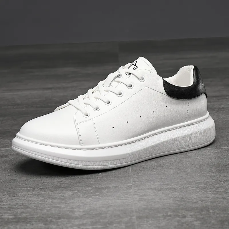 Year By Year Low Top Skateboard Shoes Men's White-3