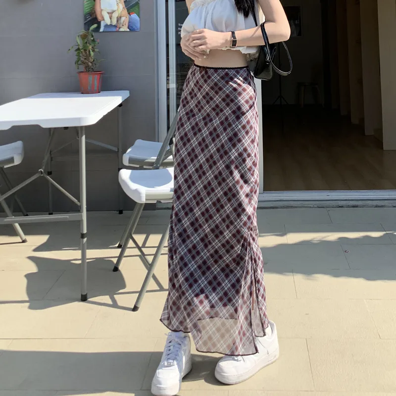 MJB Casual Long Skirts Women's Brown-5