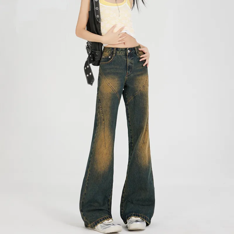 MJB Jeans Women's Yellow Mud Stain-3