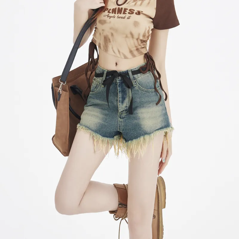 MJB Denim Shorts Women's Washed Color-4