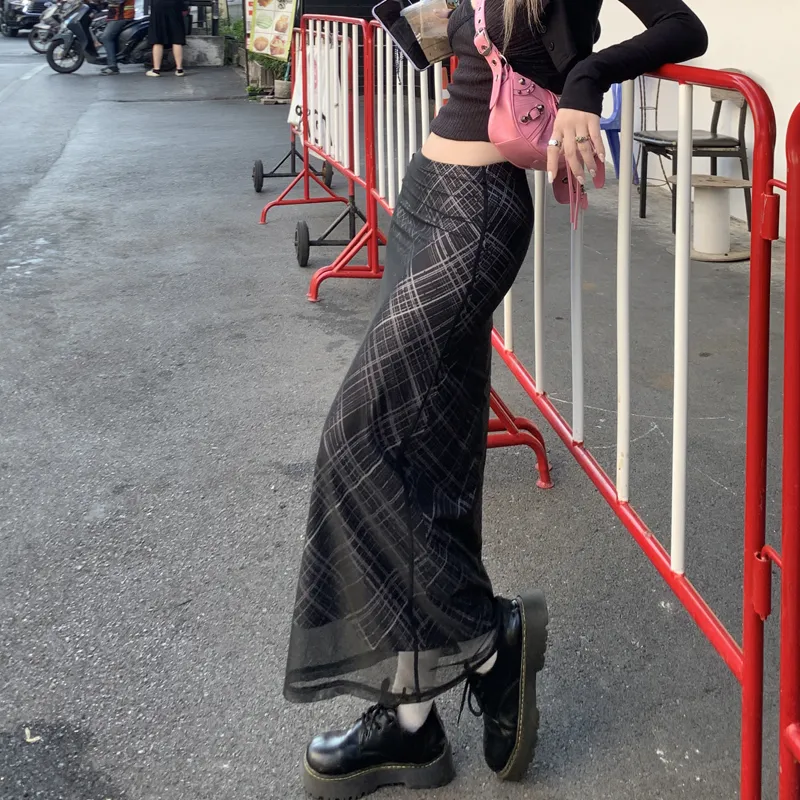MJB Casual Long Skirts Women's Black-5
