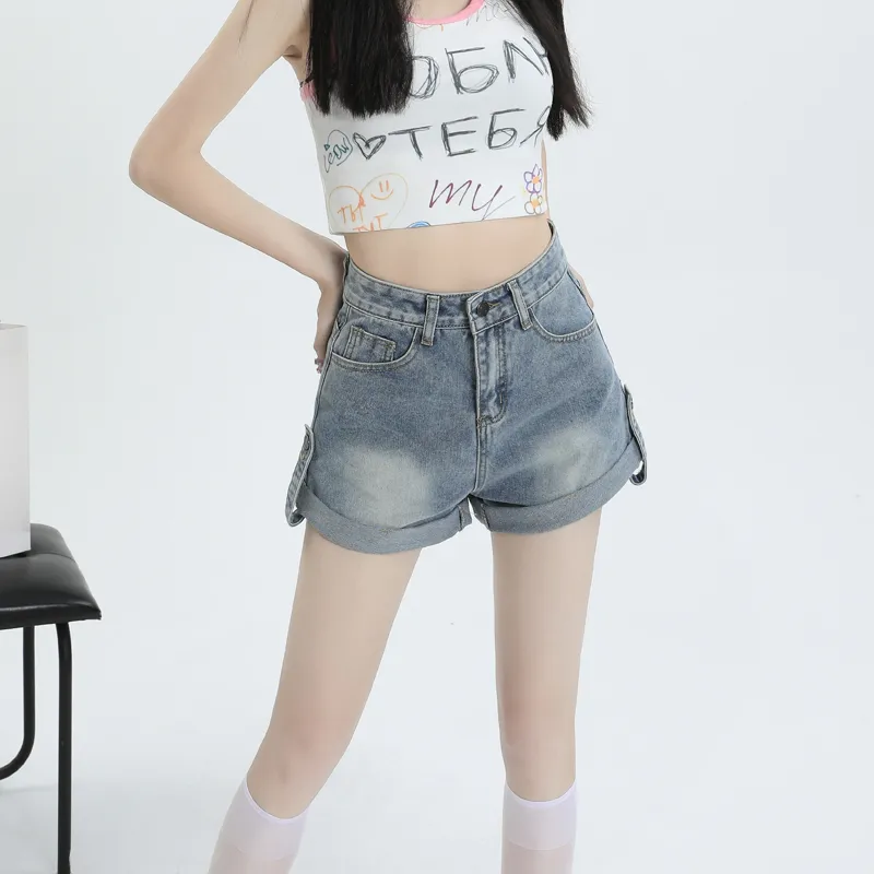 MJB Denim Shorts Women's Nostalgic Blue-5