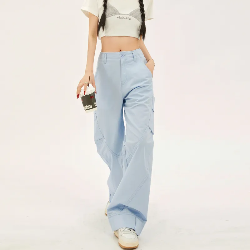 MJB Cargo Pants Women's Light Blue-5