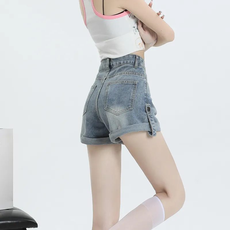 MJB Denim Shorts Women's Nostalgic Blue-4