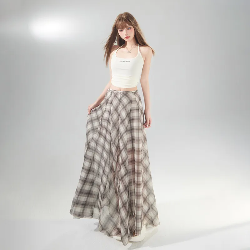 MJB Casual Long Skirts Women's Brown-5