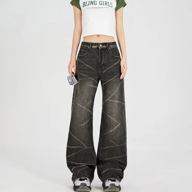 MJB Jeans Women's Black Gray Tie Dye-2