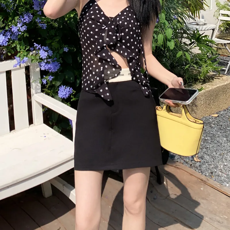 MJB Casual Short Skirts Women's Black-6