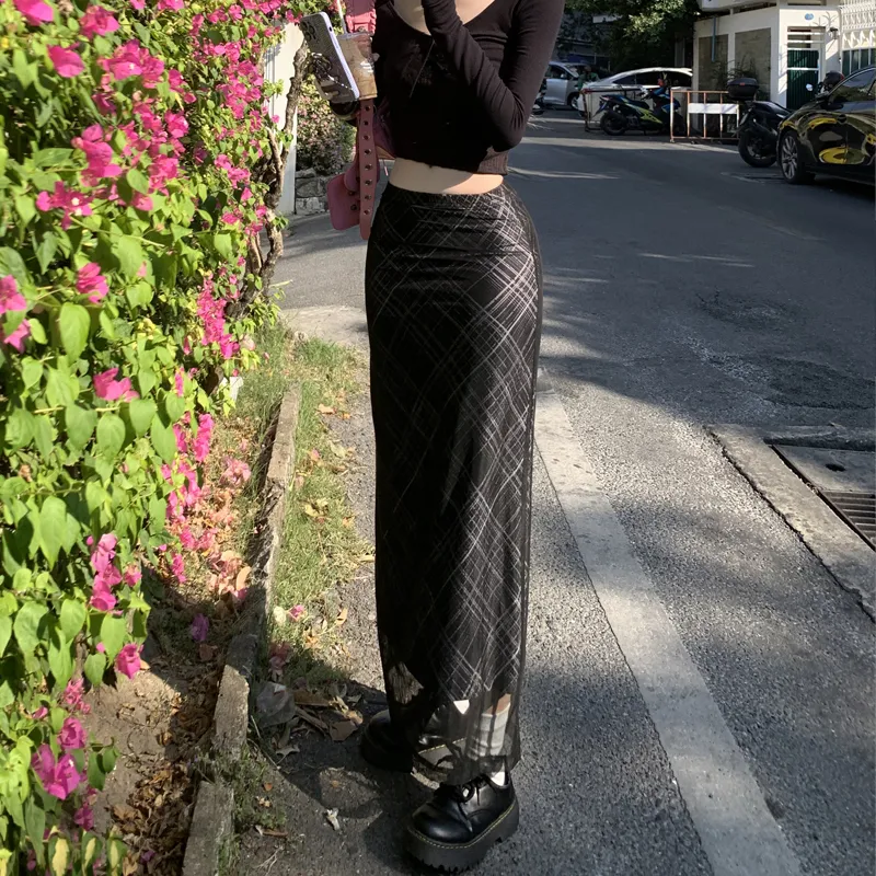 MJB Casual Long Skirts Women's Black-3