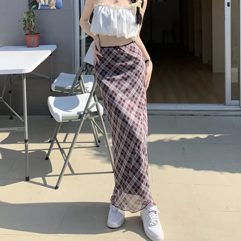 MJB Casual Long Skirts Women's Brown-3
