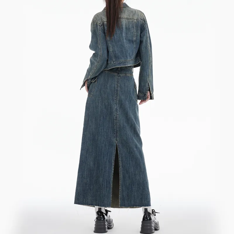 MJB Skirt Set Women's Dark Blue-5