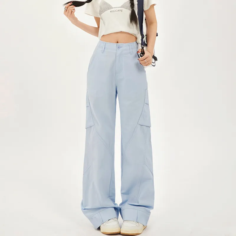 MJB Cargo Pants Women's Light Blue-3