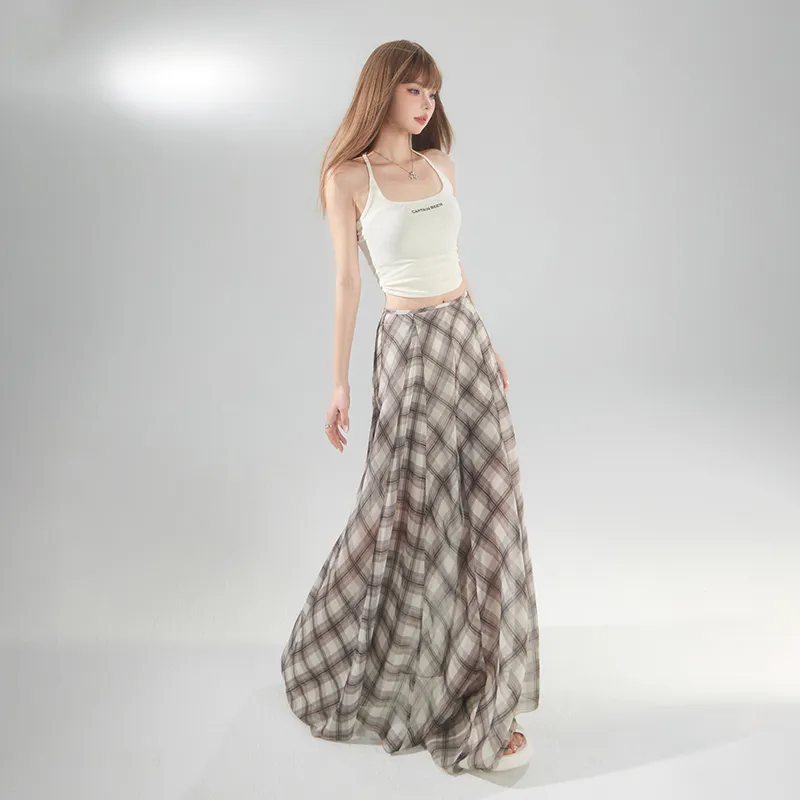MJB Casual Long Skirts Women's Brown-3