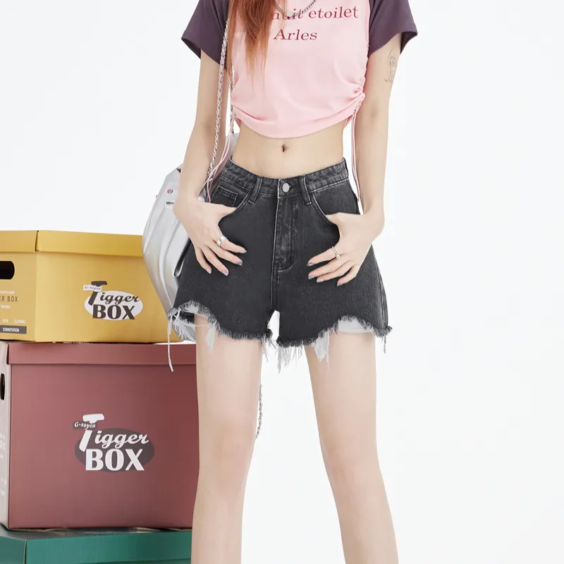 MJB Denim Shorts Women's Gray-2