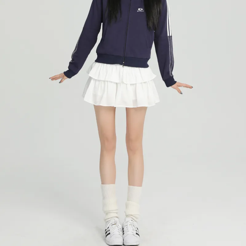 MJB Casual Short Skirts Women's Pure White-5