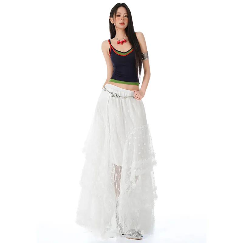 MJB Casual Long Skirt Women's White-2